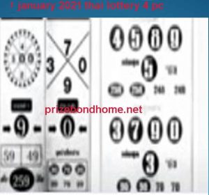 Thai lottery 1234 papers1 January 2021
